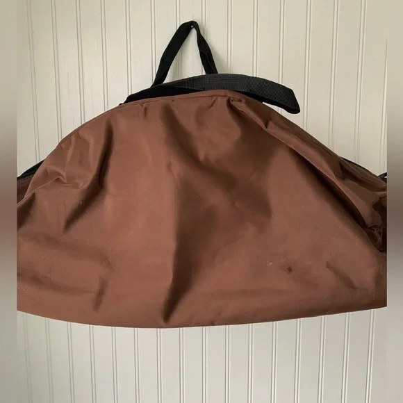 Ed Hardy Vintage Duffel Bag Brown with Colorful Design (Men or Women) - Picture 3 of 9